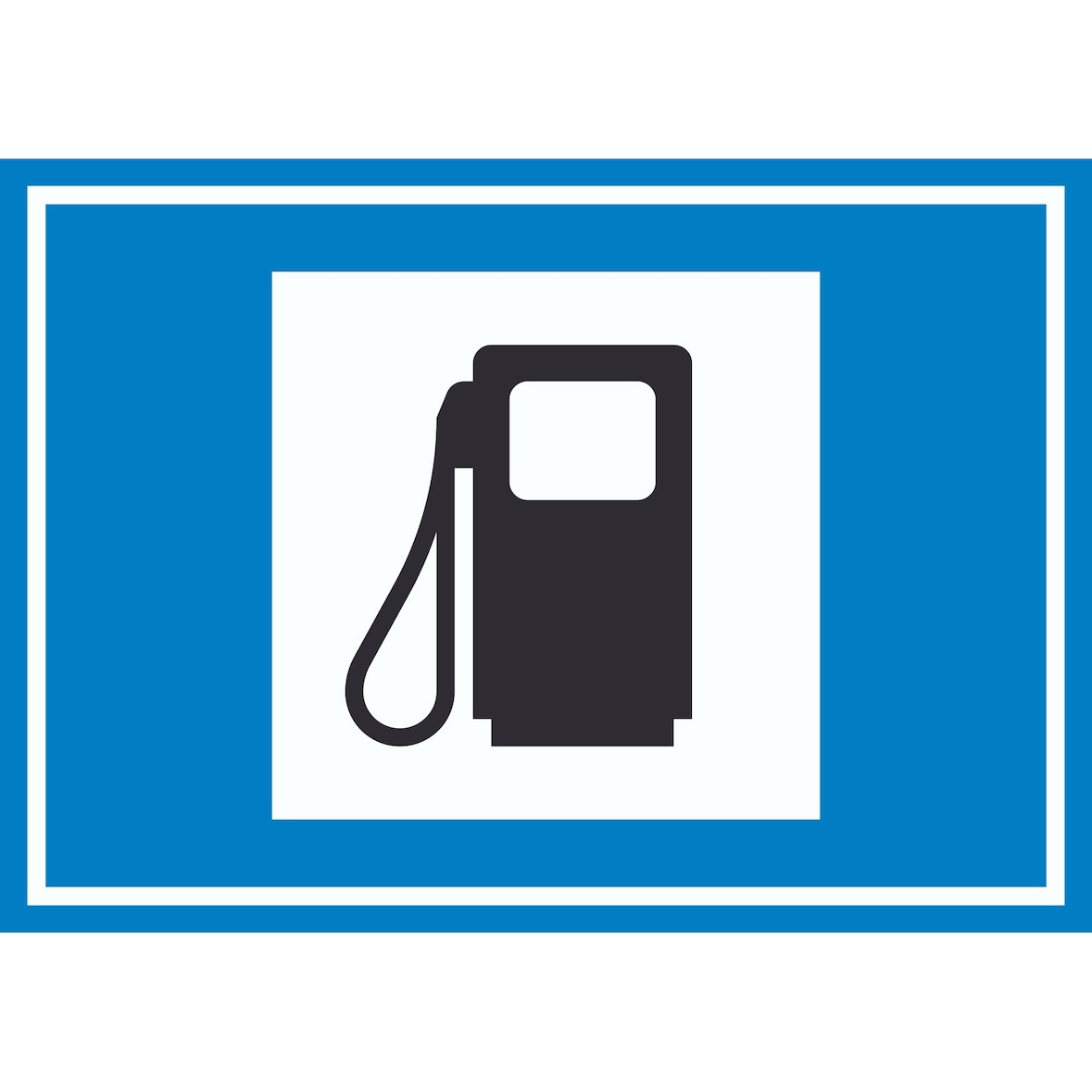 Tankstelle Symbol Schild A2 (420x594mm)
