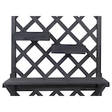 thumbnail of Canteiro elevado HWC-P68, plantador/caixa de flores treliça treliça suporte prateleira caixas suspensas madeira FSC® 135x70x30cm ~ cinzento antracite