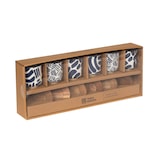 thumbnail of Coffret de 6 tasses et sous-tasses Milos 10 cl -  Bleu Rond Grès Table Passion 7.50x7.50 cm