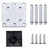 thumbnail of Panel de valla WPC marrón 175x146 cm