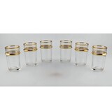 thumbnail of Tasses à thé en verre bords dorés 175ml - lot de 6