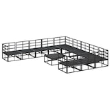 thumbnail of vidaXL Gartensofa-set mit Kissen 12 pcs Schwarz Aluminium