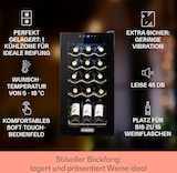 thumbnail of Klarstein Shiraz 15 Slim Uno Weinkühlschrank 44l Touch-Bedienfeld 5-18°C Schwarz