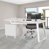 thumbnail of Mod. ELEGANT BIANCA Scrivania Tavolo per computer Mobile con Cassetti per camera ufficio by Yelloo