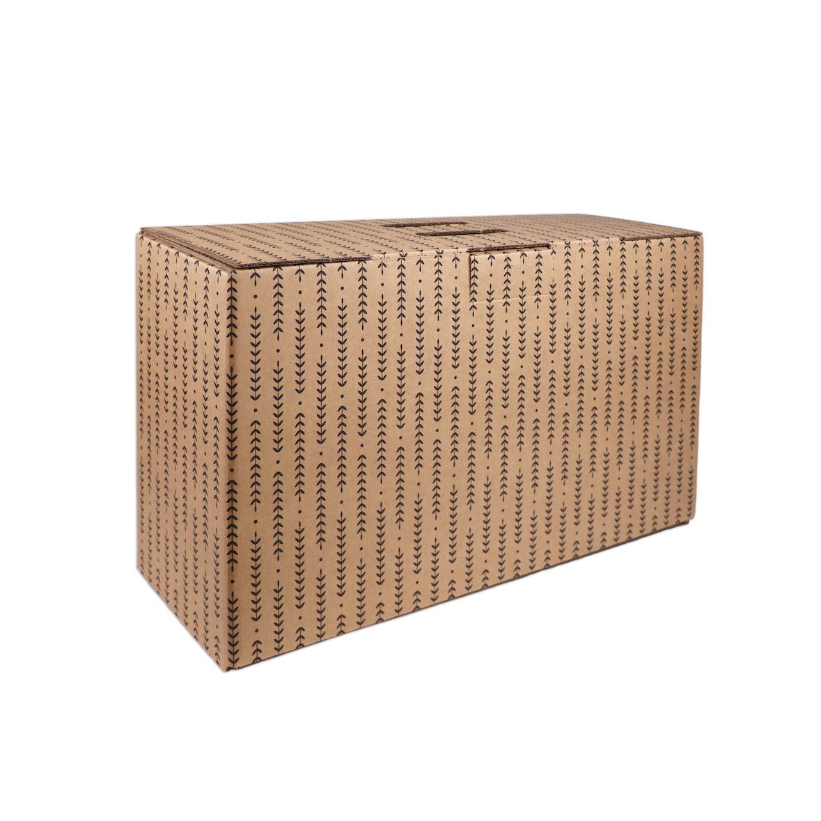 Pack de 5 cajas de navidad 590X192X345 mm decoradas con motivos navideños "Espigas"