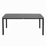 thumbnail of Table de terrasse rectangulaire en aluminium noire