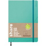 thumbnail of Notizbuch 4-0014515 A6 blanko türkis
