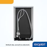 thumbnail of Exquisit Geschirrspüler GSP9109-030E silber | Spülmaschine 45 cm | ECO-Modus | Maßgedecke: 9 | Standgerät