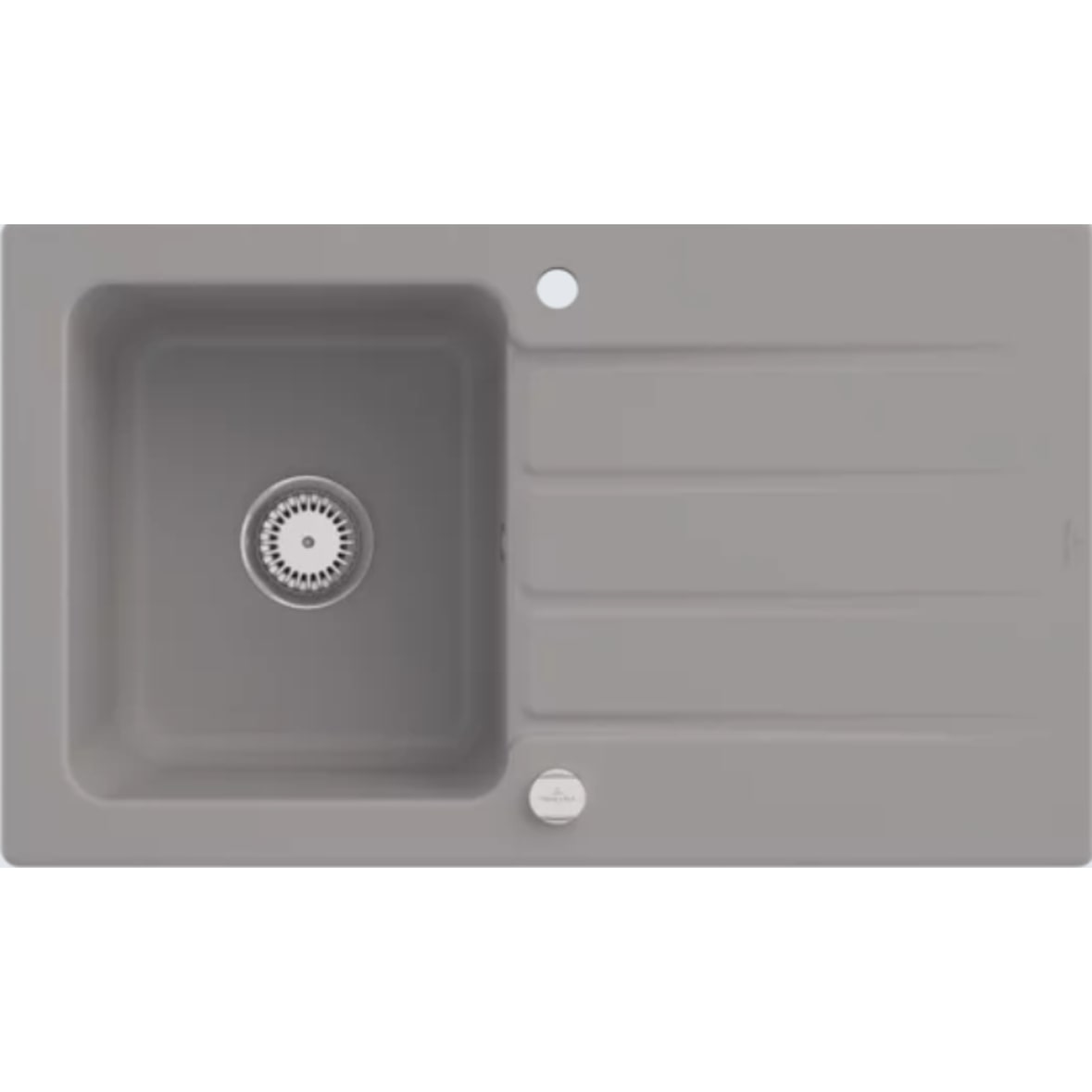 Villeroy&Boch Rechteckiges Spülbecken, Küchenspüle mit Abtropffläche Architectura 50 Fossil 86x51cm,3350 01 R1