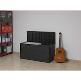 thumbnail of Cassapanca da giardino in resina 320 litri NERO 119 X 46 X 60 cm Protezione anti UV TOOMAX