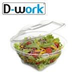 thumbnail of 50 Barquettes Ronde 750 ml  Alimentaire PET avec Couvercle Attaché - Transparente, Usage Froid, Ø172 x H94 mm - D-Work