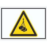 thumbnail of Achtung Schwebende Last Symbol Aufkleber A7 (74x105mm)