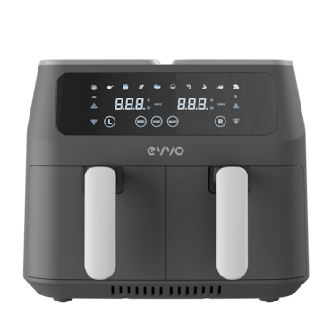 Freidora sin aceite EVVO Tasty Fryer 8L, 8 litros, doble compartimento, multifunción, hasta 200ºC, 2800W