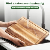 thumbnail of Bikolo® Snijplank - Serveerplank - Borrelplank - Serveerkanaal - Acaciahout