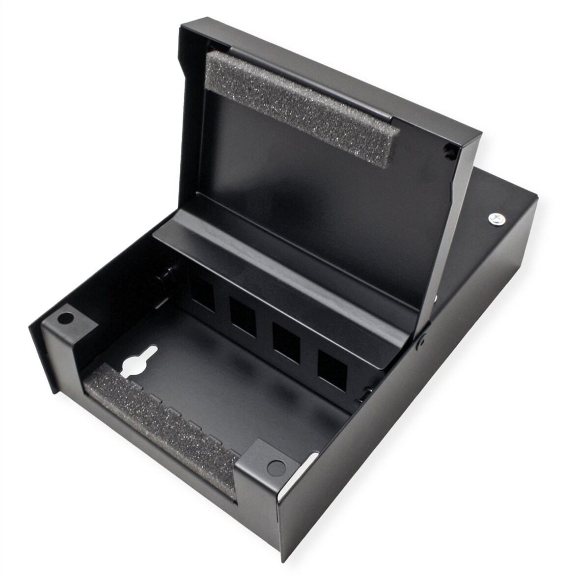 VALUE Wandgehäuse für 4x Keystones, schwarz