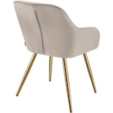 thumbnail of tectake Silla de comedor MARILYN, aspecto aterciopelado, acolchado - Juego de 6 gris topo/dorado