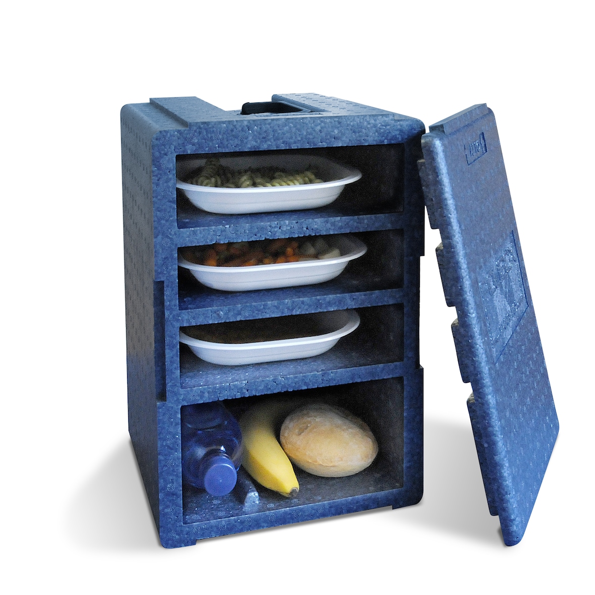 POLIBOX Contenedor isotérmico individual PPE azul DINNER BOX