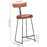 thumbnail of vidaXL Barhocker 2 Stk. 49x43x88 cm Mango Massivholz