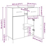 thumbnail of vidaXL Sideboard Altholz 69,5 x 34 x 90cm Holzwerkstoff