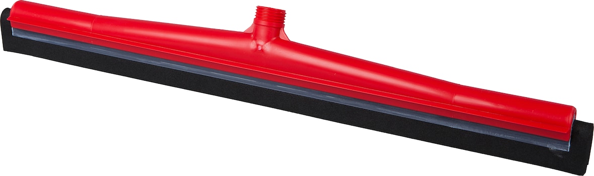 Wasserschieber, 600 mm, Kassette, schwarzer Gummi, rot mit Außengewinde