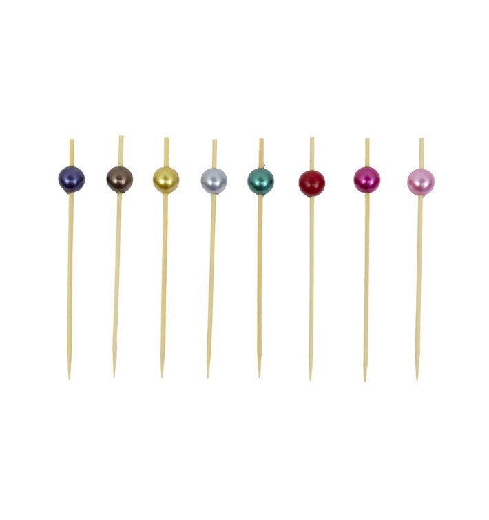 MONOUSO - Fingerfood Spießee sortiert "Pearl" 9cm (100 Stück)