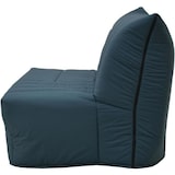 thumbnail of Banquette BZ 2 places BECCI - Tissu bleu de prusse - Matelas Bultex - L142 x P101 x H95cm - Fabrication française GRUHIER