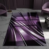 thumbnail of Teppich Waschbar Abstrakt Modern Strapazierfähig Esszimmer Flur Violett 200x290 cm OEKO-TEX Schadstoffgeprüft – DRAU von Kadima Design