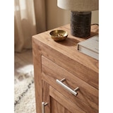thumbnail of Nachttisch MUMBAI Massivholz Akazie Design Nachtkommode 60 cm mit Schublade und Tür Nachtschrank für