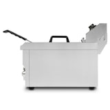 thumbnail of VERTES Friteuse Friteuse Roestvrij Staal 10L (3000W, 230V, koude zone principe, temperatuur traploos regelbaar 50-250°C, aftapkraan, frituurmand)