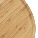 thumbnail of Relaxdays Tortenplatte rund, 33 cm, aus Bambus, mit Standfuß, H x D: ca. 11,5 x 33 cm, natur
