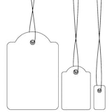 thumbnail of HERMA Warenanhänger, 25 x 38 mm, mit rotem Faden, Karton