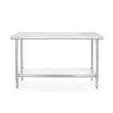 thumbnail of Hendi Arbeitstisch mit Grundboden aus Edelstahl 1400x600x850mm