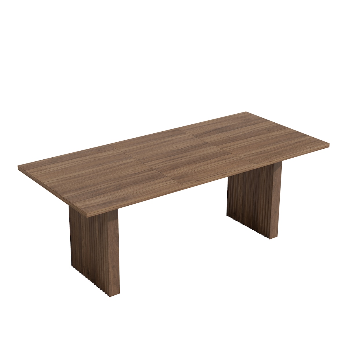 Ausziehbarer Esstisch MDF Walnuss 140-200x90 cm, rechteckig