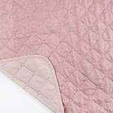 thumbnail of Tagesdecke Überwurf Bettüberwurf 220x240 Rosa Sofaüberwurf Rauten Gesteppt Wattiert warm