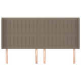 thumbnail of vidaXL Kopfteil mit Ohren Taupe 203x16x118/128 cm Stoff