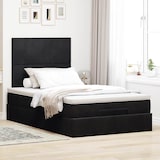 thumbnail of vidaXL Ottoman-Bett mit Matratzen & LEDs Schwarz 120x190 cm Samt