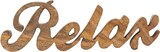 thumbnail of Schriftzug Relax Holzfigur Masterbox 24 Stück B28x9cm Dekoschrift Mangoholz massiv