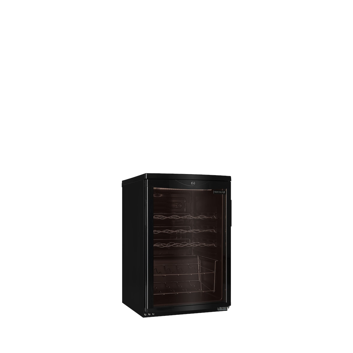 TEFCOLD Unterbau-Weinkühlschrank in Schwarz SC85 BLACK 92l Schwarz