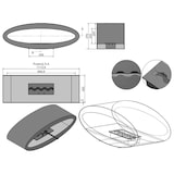 thumbnail of MERU 115 – Freistehender Boden-Biokamin Freistehender Bioethanol-Kamin. - Schwarz