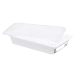thumbnail of GILAC Bac plat HACCP avec grille + couvercle - 3 L - Blanc G190112