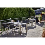 thumbnail of METRO Professional Mesa de comedor, acero inoxidable/vidrio cerámico, 160 x 90 x 74 cm, rectangular, gris/negro