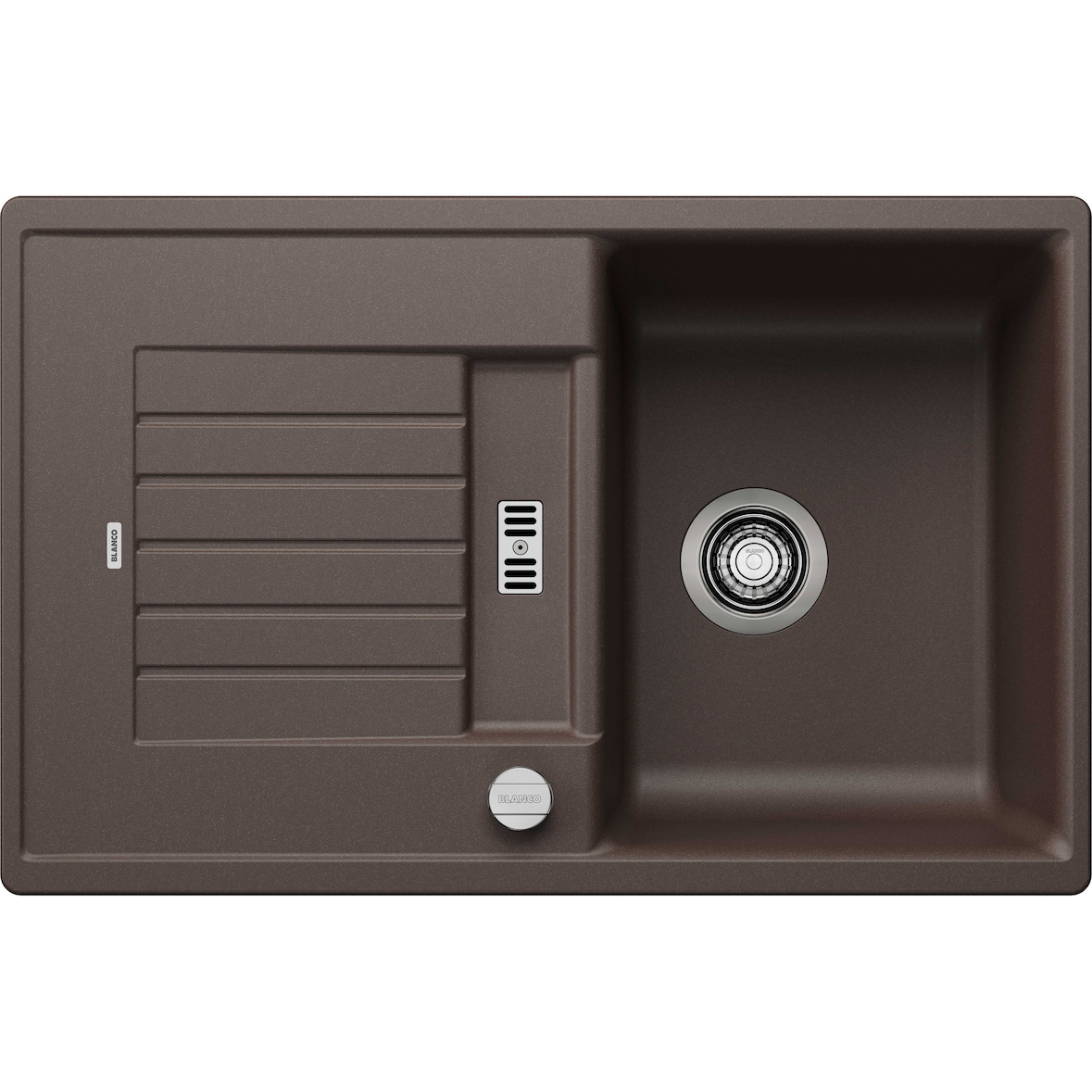 BLANCO ZIA 45 S Einbauspüle SILGRANIT cafe ab 45 cm Excenter