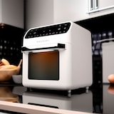 thumbnail of Grunkel - Freidora aire blanca 12L - Panel control digital multifunción y ventanal visualización retroiluminada. Temporizador 60 min. 12 programas.