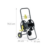 thumbnail of Relaxdays Schlauchwagen 45m, fahrbare Schlauchtrommel für Garten & Balkon, mit Schlauchführung, 76,5x44x41 cm, grau-gelb