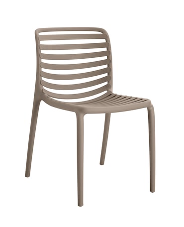 METRO PROFESSIONAL Chaise de terrasse ELARIA, empilable, plastique, jute