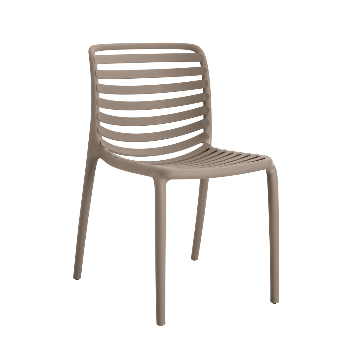 METRO PROFESSIONAL Chaise de terrasse ELARIA, empilable, plastique, jute