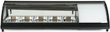 thumbnail of Gekühlte Sushi-Vitrine auf Arbeitsplatte – Aufklappbares gebogenes Frontglas – Eingebauter Motor – Schwarz – 5 gn 1/3 – 130,7 x 45 x 33 h cm