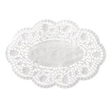 thumbnail of PAPSTAR 500 Mokkadeckchen oval 18 cm x 13 cm weiss