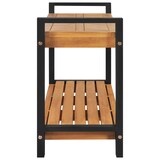 thumbnail of vidaXL Sitzbank 120 cm Massivholz Teak