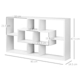 thumbnail of HOMCOM Pensile Libreria da Parete 8 Vani in 3 Diverse Dimensioni